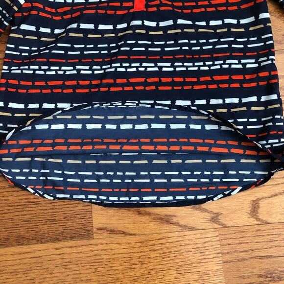 GYMBOREE Striped 3/4 Sleeves Light Blue and Orange Top Girl’s Size 10 - Picture 9 of 10